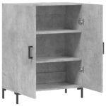 vidaXL Komoda betónovo sivá 69,5x34x90 cm kompozitné drevo – Obrázok 6