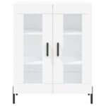 vidaXL Komoda biela 69,5x34x90 cm kompozitné drevo – Obrázok 5