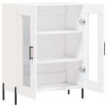 vidaXL Komoda biela 69,5x34x90 cm kompozitné drevo – Obrázok 6