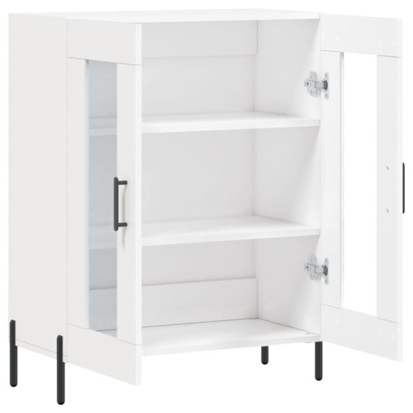 vidaXL Komoda biela 69,5x34x90 cm kompozitné drevo – Obrázok 6