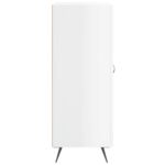 vidaXL Komoda lesklá biela 69,5x34x90 cm spracované drevo – Obrázok 7