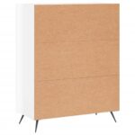 vidaXL Komoda lesklá biela 69,5x34x90 cm spracované drevo – Obrázok 8