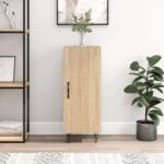 vidaXL Komoda dub sonoma 34,5x34x90 cm spracované drevo