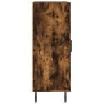 vidaXL Komoda dymový dub 34,5x34x90 cm spracované drevo – Obrázok 7