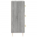 vidaXL Komoda sivý dub sonoma 34,5x34x90 cm spracované drevo – Obrázok 7