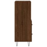 vidaXL Komoda hnedý dub 34,5x34x90 cm spracované drevo – Obrázok 7