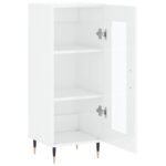 vidaXL Komoda lesklá biela 34,5x34x90 cm spracované drevo – Obrázok 6