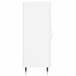vidaXL Komoda lesklá biela 34,5x34x90 cm spracované drevo – Obrázok 7
