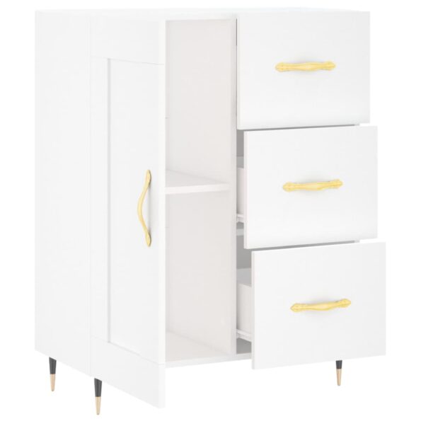 vidaXL Komoda biela 69,5x34x90 cm kompozitné drevo – Obrázok 6