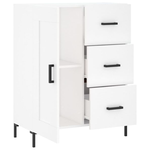 vidaXL Komoda biela 69,5x34x90 cm kompozitné drevo – Obrázok 6