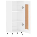 vidaXL Komoda lesklá biela 34,5x34x90 cm spracované drevo – Obrázok 6