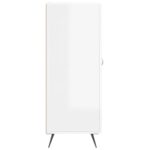 vidaXL Komoda lesklá biela 34,5x34x90 cm spracované drevo – Obrázok 7