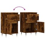 vidaXL Komody 2 ks dymový dub 40x35x70 cm kompozitné drevo – Obrázok 10