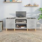 vidaXL Skrinka na platne betónovosivá 121x38x48 cm kompozitné drevo – Obrázok 3