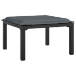 vidaXL 4-dielna záhradná sedacia súprava polyratan čierna a sivá – Obrázok 8