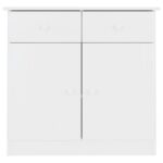 vidaXL Komoda ALTA, biela 77x35x73 cm, borovicový masív – Obrázok 3