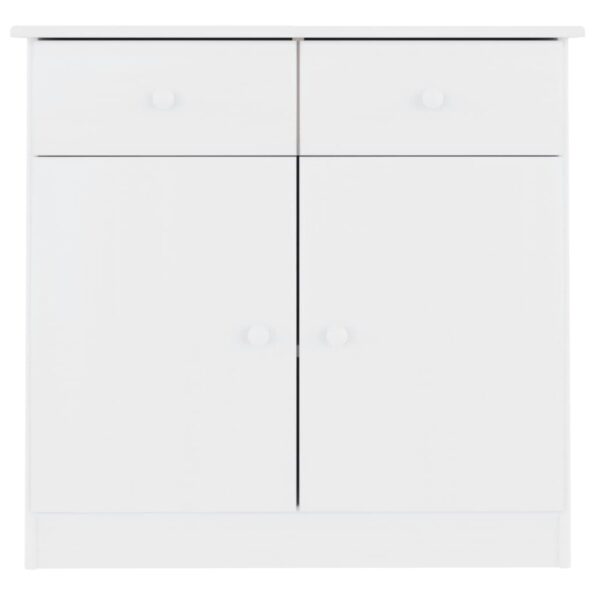 vidaXL Komoda ALTA, biela 77x35x73 cm, borovicový masív – Obrázok 3