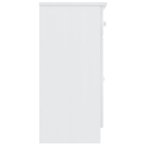 vidaXL Komoda ALTA, biela 77x35x73 cm, borovicový masív – Obrázok 5