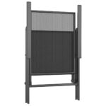 vidaXL 5-dielna záhradná jedálenská súprava oceľová antracitová – Obrázok 7