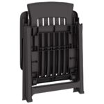 vidaXL Záhradné sklápacie kreslá 2 ks antracitové PP – Obrázok 8