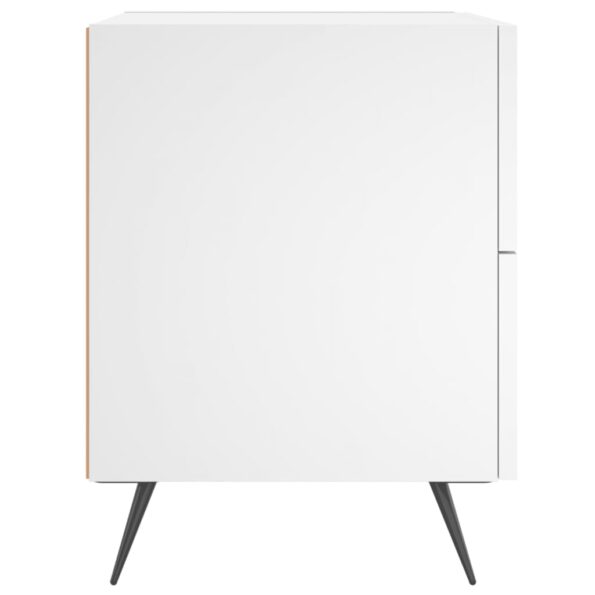 vidaXL Nočný stolík biely 40x35x47,5 cm kompozitné drevo – Obrázok 5