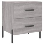 vidaXL Nočný stolík sivý sonoma 40x35x47,5 cm kompozitné drevo – Obrázok 2