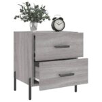 vidaXL Nočný stolík sivý sonoma 40x35x47,5 cm kompozitné drevo – Obrázok 4