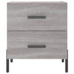 vidaXL Nočný stolík sivý sonoma 40x35x47,5 cm kompozitné drevo – Obrázok 6