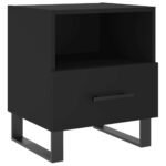 vidaXL Nočné stolíky 2 ks čierne 40x35x47,5 cm kompozitné drevo – Obrázok 6