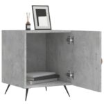 vidaXL Nočné stolíky 2 ks betónovo sivé 40x40x50 cm kompozitné drevo – Obrázok 3