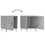 vidaXL Nočné stolíky 2 ks betónovo sivé 40x40x50 cm kompozitné drevo – Obrázok 9