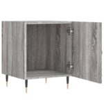 vidaXL Nočný stolík sivá sonoma 40x40x50 cm kompozitné drevo – Obrázok 3