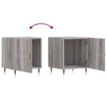 vidaXL Nočný stolík sivá sonoma 40x40x50 cm kompozitné drevo – Obrázok 7