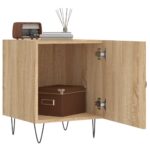 vidaXL Nočný stolík dub sonoma 40x40x50 cm kompozitné drevo – Obrázok 3