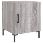 vidaXL Nočné stolíky 2 ks sivý dub sonoma 40x40x50 cm kompozitné drevo – Obrázok 3