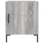 vidaXL Nočné stolíky 2 ks sivý dub sonoma 40x40x50 cm kompozitné drevo – Obrázok 4