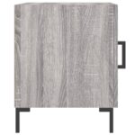 vidaXL Nočné stolíky 2 ks sivý dub sonoma 40x40x50 cm kompozitné drevo – Obrázok 5