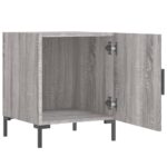 vidaXL Nočné stolíky 2 ks sivý dub sonoma 40x40x50 cm kompozitné drevo – Obrázok 6