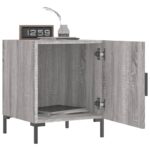 vidaXL Nočné stolíky 2 ks sivý dub sonoma 40x40x50 cm kompozitné drevo – Obrázok 9