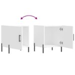 vidaXL Nočný stolík biely 40x40x50 cm kompozitné drevo – Obrázok 9