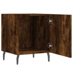 vidaXL Nočný stolík dymový dub 40x40x50 cm kompozitné drevo – Obrázok 5