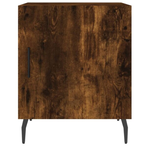 vidaXL Nočný stolík dymový dub 40x40x50 cm kompozitné drevo – Obrázok 6
