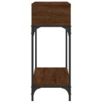 vidaXL Konzolový stolík hnedý dub 100x30,5x75 cm kompozitné drevo – Obrázok 4