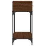 vidaXL Konzolový stolík hnedý dub 75 x 34,5 x 75 cm kompozitné drevo – Obrázok 5