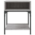 vidaXL Nočné stolíky 2 ks sivý dub sonoma 40x41x50 cm kompozitné drevo – Obrázok 5