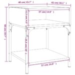 vidaXL Nočné stolíky 2 ks sivý dub sonoma 40x41x50 cm kompozitné drevo – Obrázok 10