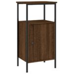 vidaXL Nočné stolíky 2 ks hnedý dub 41x31x80 cm kompozitné drevo – Obrázok 5