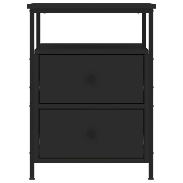 vidaXL Nočný stolík čierny 44x45x60 cm kompozitné drevo – Obrázok 5