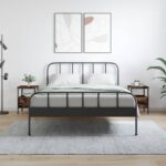 vidaXL Nočné stolíky 2 ks dymový dub 34x36x50 cm kompozitné drevo