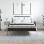 vidaXL Nočné stolíky 2 ks sivý dub sonoma 30x60x60 cm kompozitné drevo